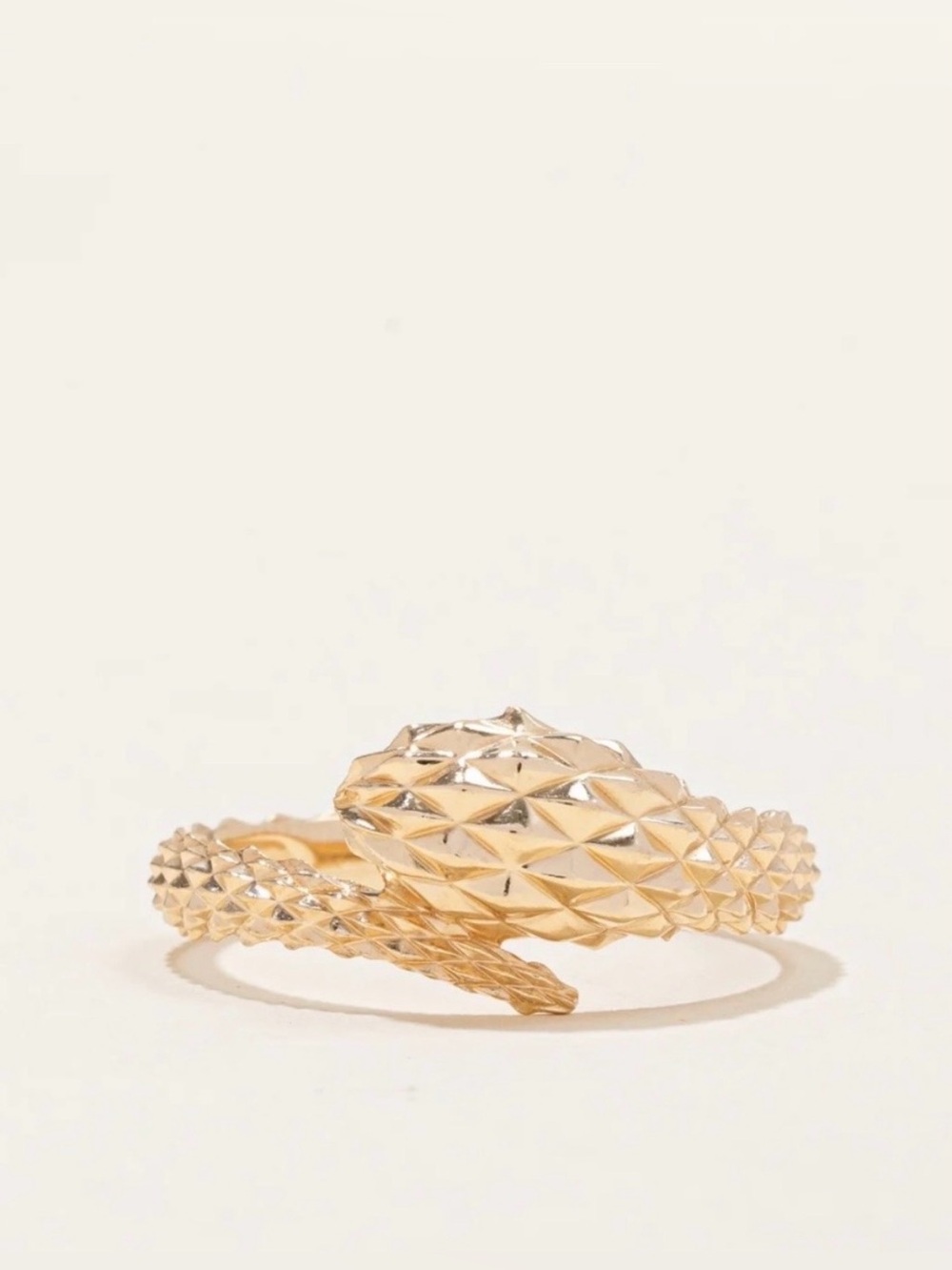 14k Gold Mejuri Serpent Snake Wraparound Coil Ring, Size 7